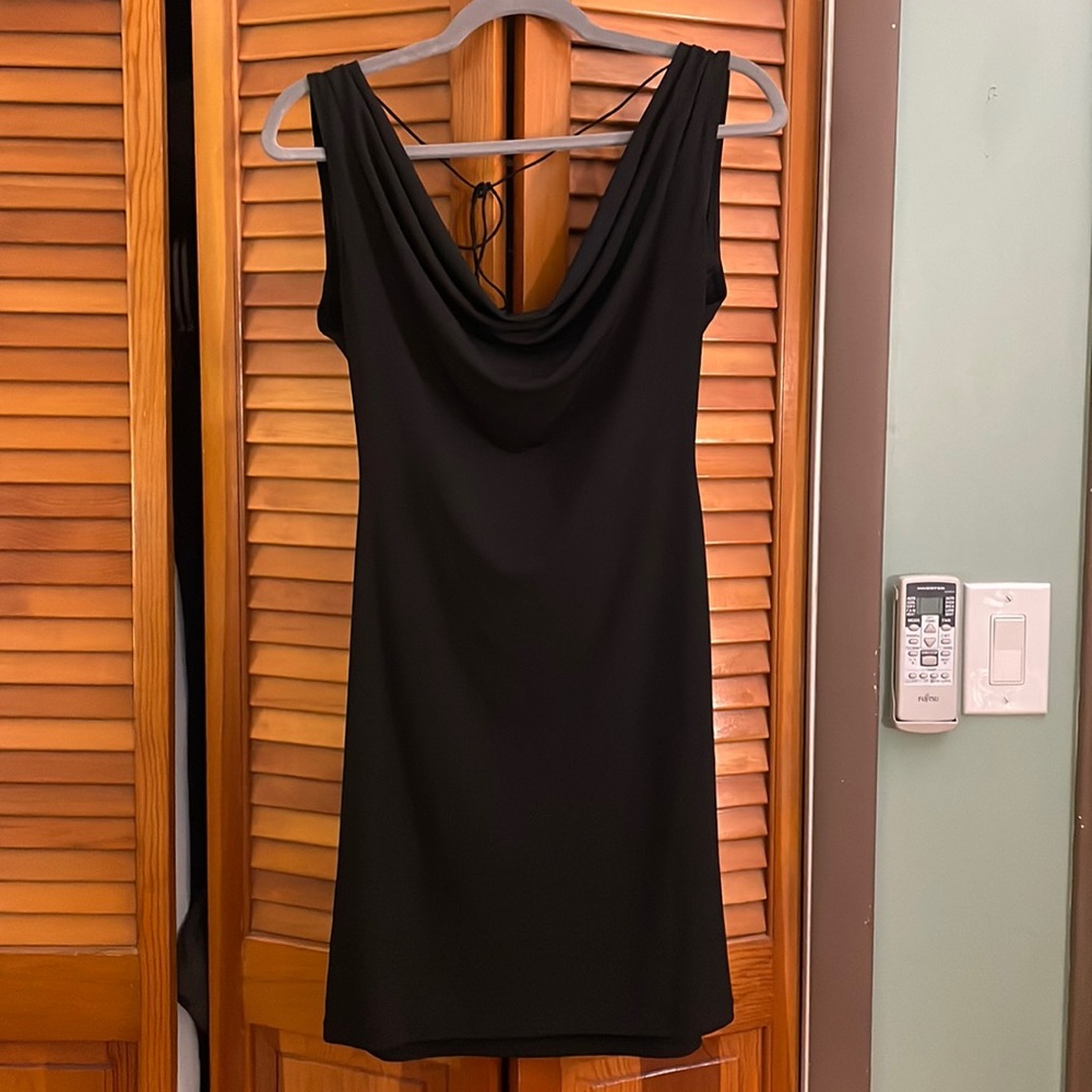 Black cocktail dress